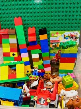 Lego DUPLO Farm Tractor #10524 & My 1st Garden #10517 Sets & extras